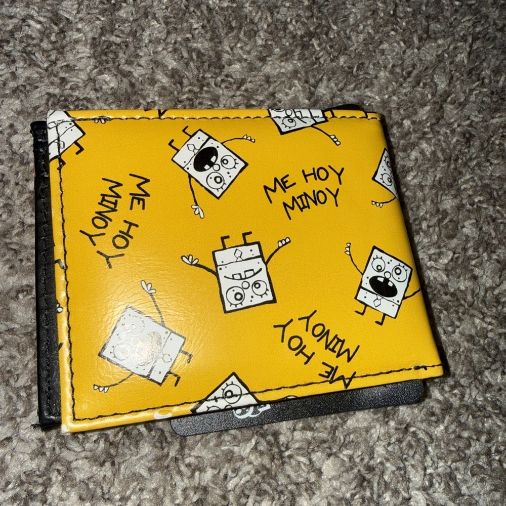 Unisex Nickelodeon SpongeBob Square Pants Doodlebob Bifold Wallet New‎ NIP